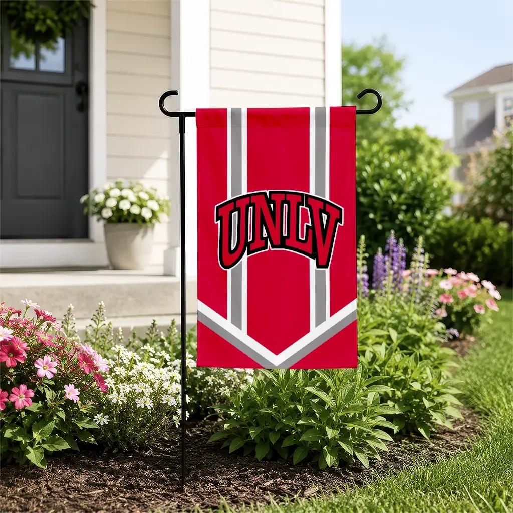 Unlv Rebels Garden Flag Custom Chevron Stripes Red New Arrival Unlv Rebels Garden Flag Custom Chevron Stripes Red New Arrival