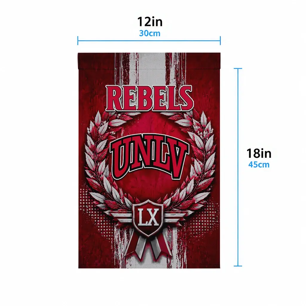 Unlv Rebels Garden Flag Personalized Laurel Wreath Red High Quality Unlv Rebels Garden Flag Personalized Laurel Wreath Red High Quality