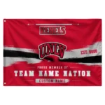 Unlv Rebels House Flag Custom Brushed Streaks Red Best Selling