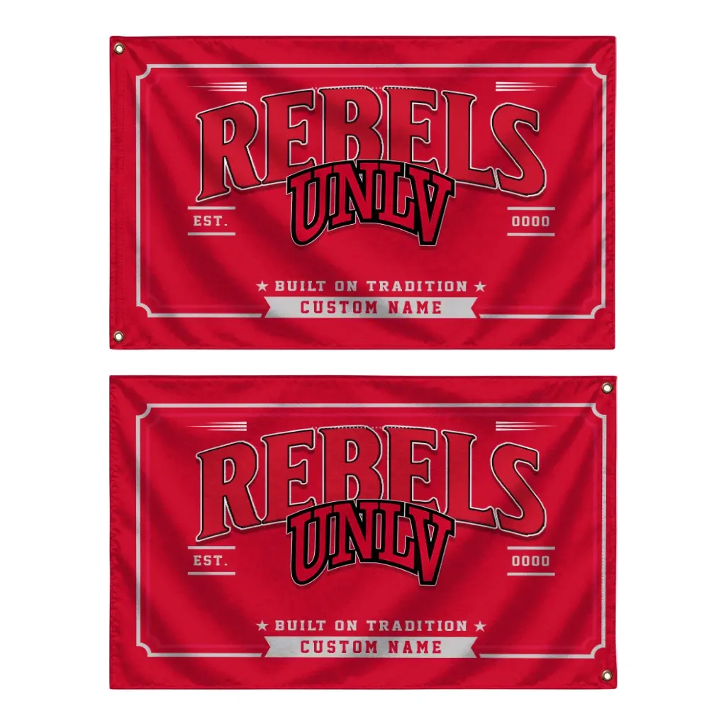 Unlv Rebels House Flag Custom Ornate Border Red Fashion Forward Unlv Rebels House Flag Custom Ornate Border Red Fashion Forward