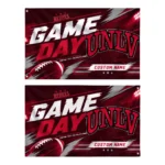 Unlv Rebels House Flag Customized Action Streaks Red Best Selling