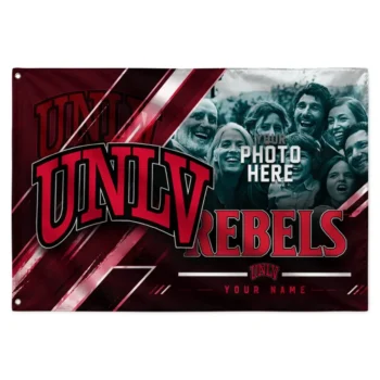 Unlv Rebels House Flag Customized Diagonal Stripes Red Best Selling