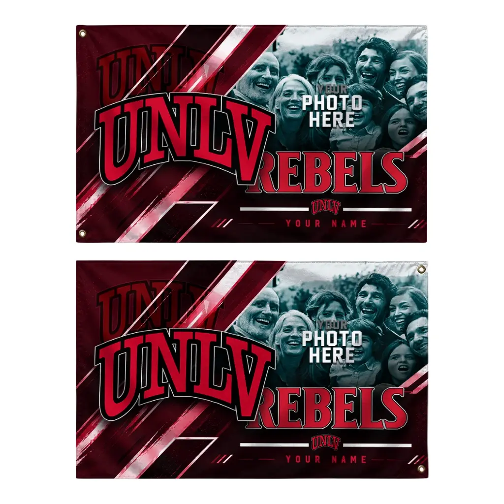Unlv Rebels House Flag Customized Diagonal Stripes Red Fashion Forward Unlv Rebels House Flag Customized Diagonal Stripes Red Fashion Forward
