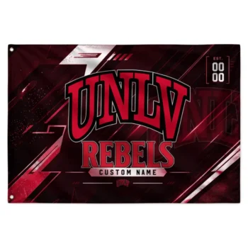 Unlv Rebels House Flag Personalized Speed Slashes Red Best Selling