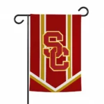Usc Trojans Garden Flag Custom Chevron Stripes Red Best Selling
