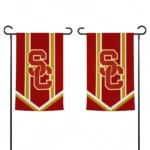 Usc Trojans Garden Flag Custom Chevron Stripes Red Best Selling