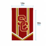 Usc Trojans Garden Flag Custom Chevron Stripes Red Best Selling