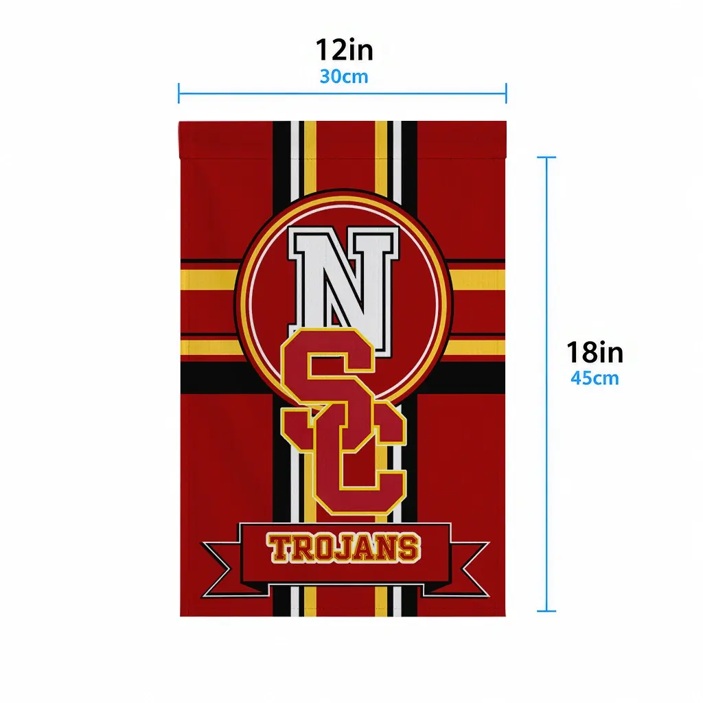 Usc Trojans Garden Flag Custom Circle Medallion Red High Quality Usc Trojans Garden Flag Custom Circle Medallion Red High Quality