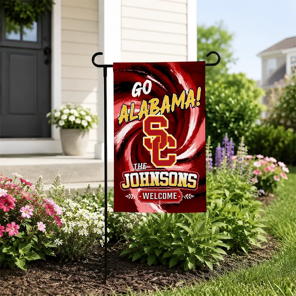 Usc Trojans Garden Flag Customized Swirl Vortex Red New Arrival Usc Trojans Garden Flag Customized Swirl Vortex Red New Arrival