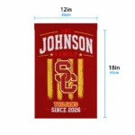 Usc Trojans Garden Flag Personalized Distressed Stripes Red Best Selling