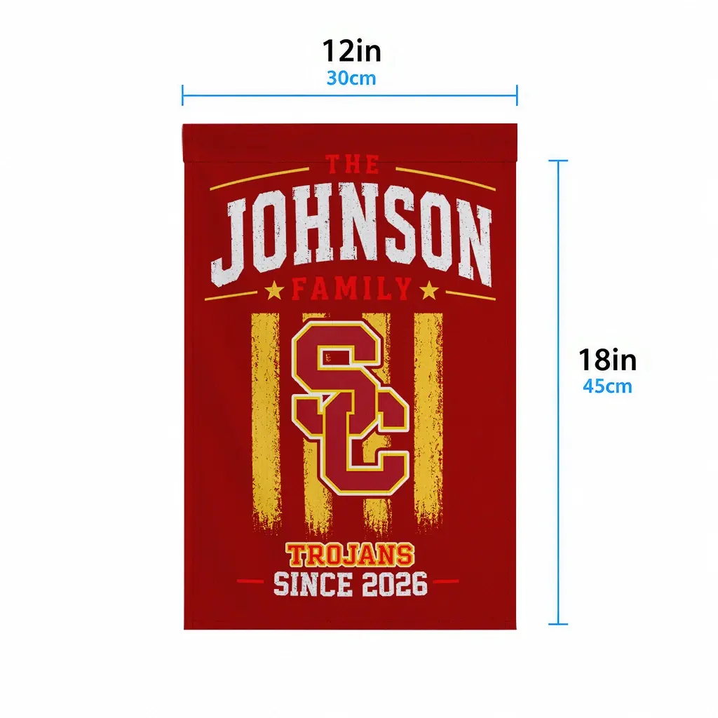 Usc Trojans Garden Flag Personalized Distressed Stripes Red High Quality Usc Trojans Garden Flag Personalized Distressed Stripes Red High Quality