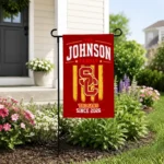 Usc Trojans Garden Flag Personalized Distressed Stripes Red Best Selling