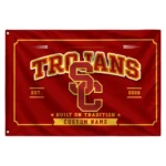 Usc Trojans House Flag Custom Ornate Border Red Best Selling