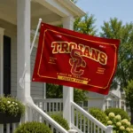 Usc Trojans House Flag Custom Ornate Border Red Best Selling