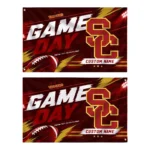 Usc Trojans House Flag Customized Action Streaks Red Best Selling
