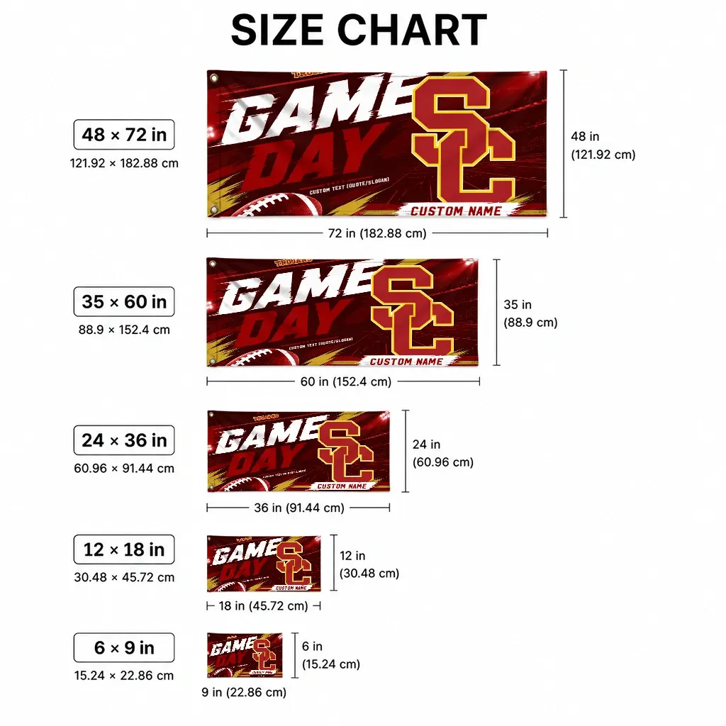 Usc Trojans House Flag Customized Action Streaks Red High Quality Usc Trojans House Flag Customized Action Streaks Red High Quality