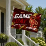 Usc Trojans House Flag Customized Action Streaks Red Best Selling
