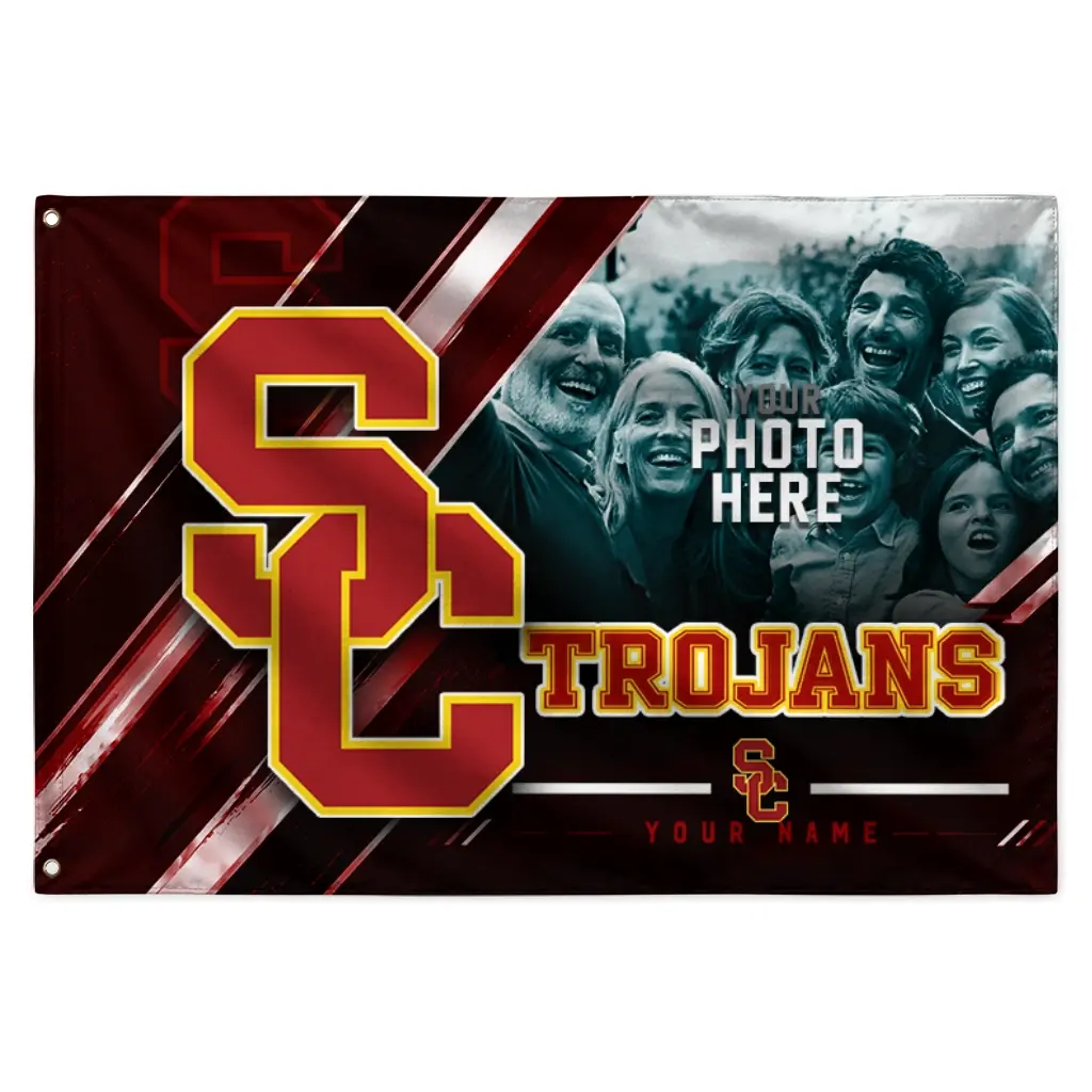 Usc Trojans House Flag Customized Diagonal Stripes Red Best Selling Usc Trojans House Flag Customized Diagonal Stripes Red Best Selling