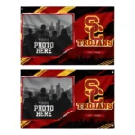 Usc Trojans House Flag Personalized Framed Photo Red Black Best Selling