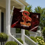 Usc Trojans House Flag Personalized Speed Slashes Red Best Selling