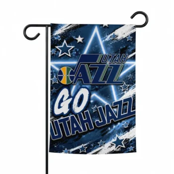 Utah Jazz Garden Flag Custom Glowing Star Navy Best Selling