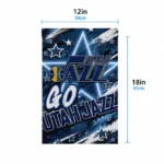 Utah Jazz Garden Flag Custom Glowing Star Navy Best Selling
