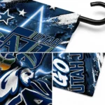 Utah Jazz Garden Flag Custom Glowing Star Navy Best Selling