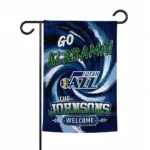 Utah Jazz Garden Flag Custom Swirl Vortex Navy Best Selling