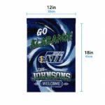Utah Jazz Garden Flag Custom Swirl Vortex Navy Best Selling