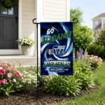 Utah Jazz Garden Flag Custom Swirl Vortex Navy Best Selling