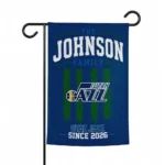 Utah Jazz Garden Flag Customized Distressed Stripes Navy Best Selling
