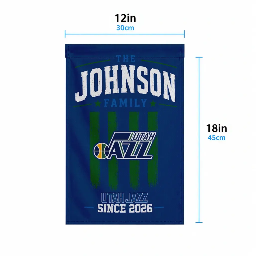 Utah Jazz Garden Flag Customized Distressed Stripes Navy High Quality Utah Jazz Garden Flag Customized Distressed Stripes Navy High Quality