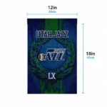 Utah Jazz Garden Flag Customized Laurel Wreath Navy Best Selling