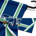 Utah Jazz Garden Flag Personalized Chevron Stripes Navy Best Selling