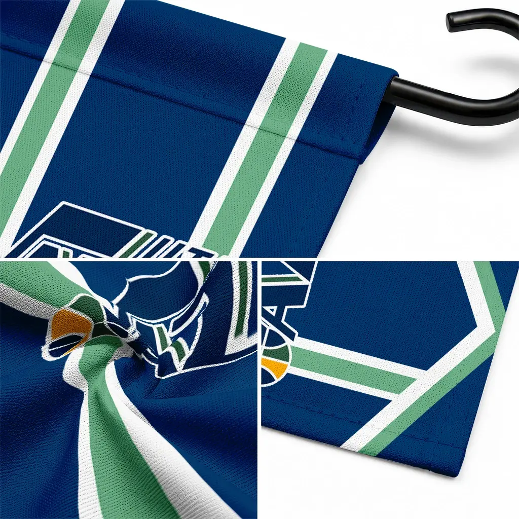 Utah Jazz Garden Flag Personalized Chevron Stripes Navy Latest Model Utah Jazz Garden Flag Personalized Chevron Stripes Navy Latest Model