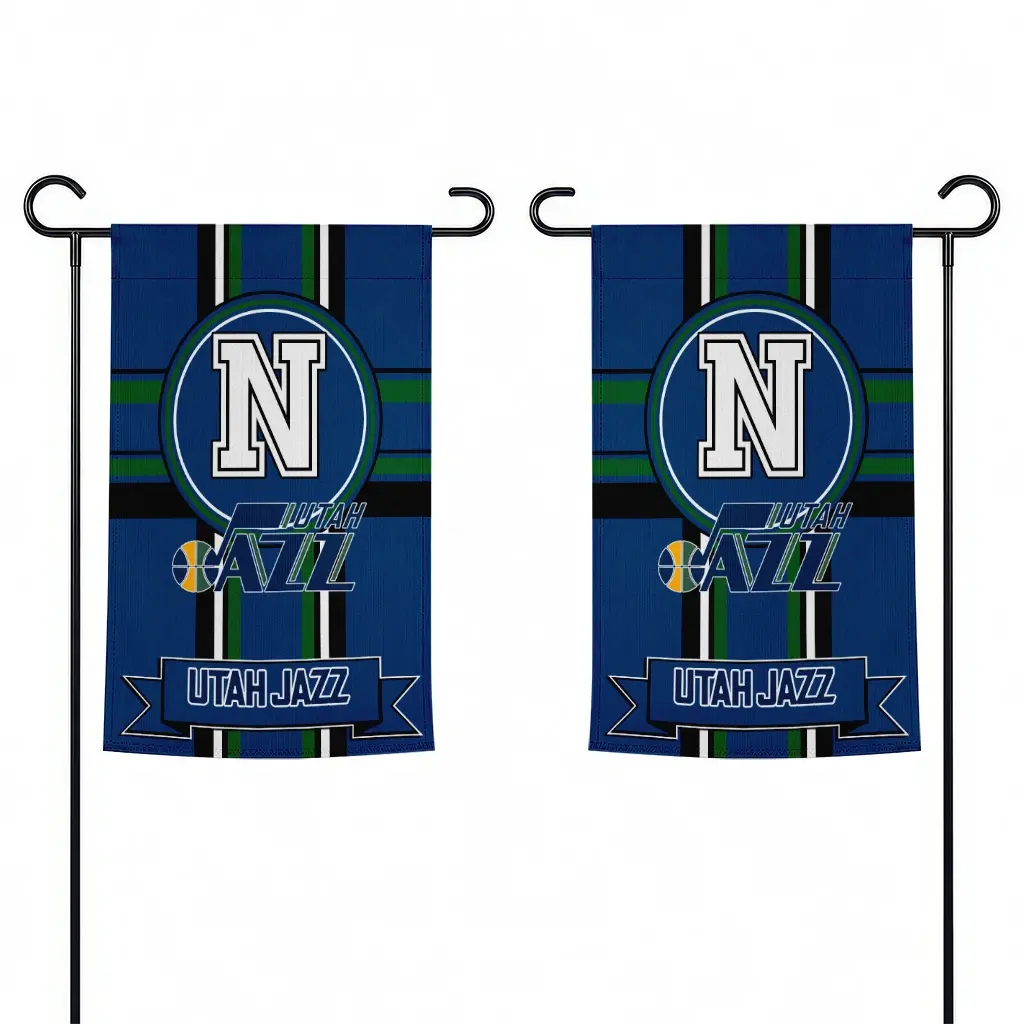 Utah Jazz Garden Flag Personalized Circle Medallion Navy Fashion Forward Utah Jazz Garden Flag Personalized Circle Medallion Navy Fashion Forward