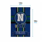 Utah Jazz Garden Flag Personalized Circle Medallion Navy Best Selling