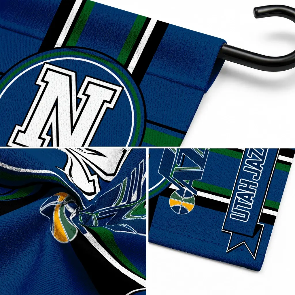 Utah Jazz Garden Flag Personalized Circle Medallion Navy Latest Model Utah Jazz Garden Flag Personalized Circle Medallion Navy Latest Model