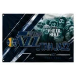 Utah Jazz House Flag Custom Diagonal Stripes Navy Best Selling
