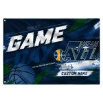 Utah Jazz House Flag Custom Energy Brushstrokes Navy Best Selling