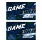 Utah Jazz House Flag Custom Energy Brushstrokes Navy Best Selling