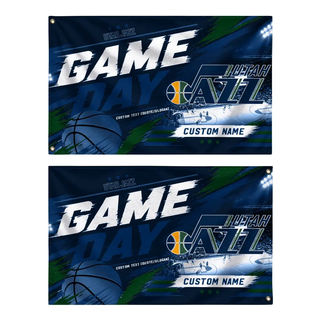 Utah Jazz House Flag Custom Energy Brushstrokes Navy Fashion Forward Utah Jazz House Flag Custom Energy Brushstrokes Navy Fashion Forward