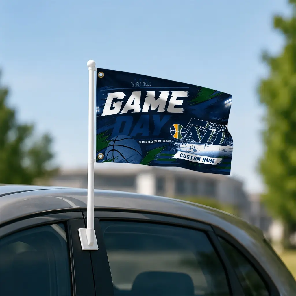 Utah Jazz House Flag Custom Energy Brushstrokes Navy Latest Model Utah Jazz House Flag Custom Energy Brushstrokes Navy Latest Model