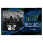 Utah Jazz House Flag Customized Framed Photo Navy Black Best Selling