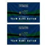 Utah Jazz House Flag Personalized Brushed Streaks Navy Best Selling