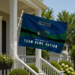 Utah Jazz House Flag Personalized Brushed Streaks Navy Best Selling
