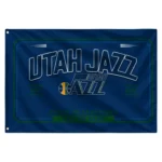 Utah Jazz House Flag Personalized Ornate Border Navy Best Selling