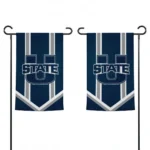 Utah State Aggies Garden Flag Custom Chevron Stripes Navy Best Selling
