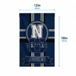 Utah State Aggies Garden Flag Custom Circle Medallion Navy Best Selling