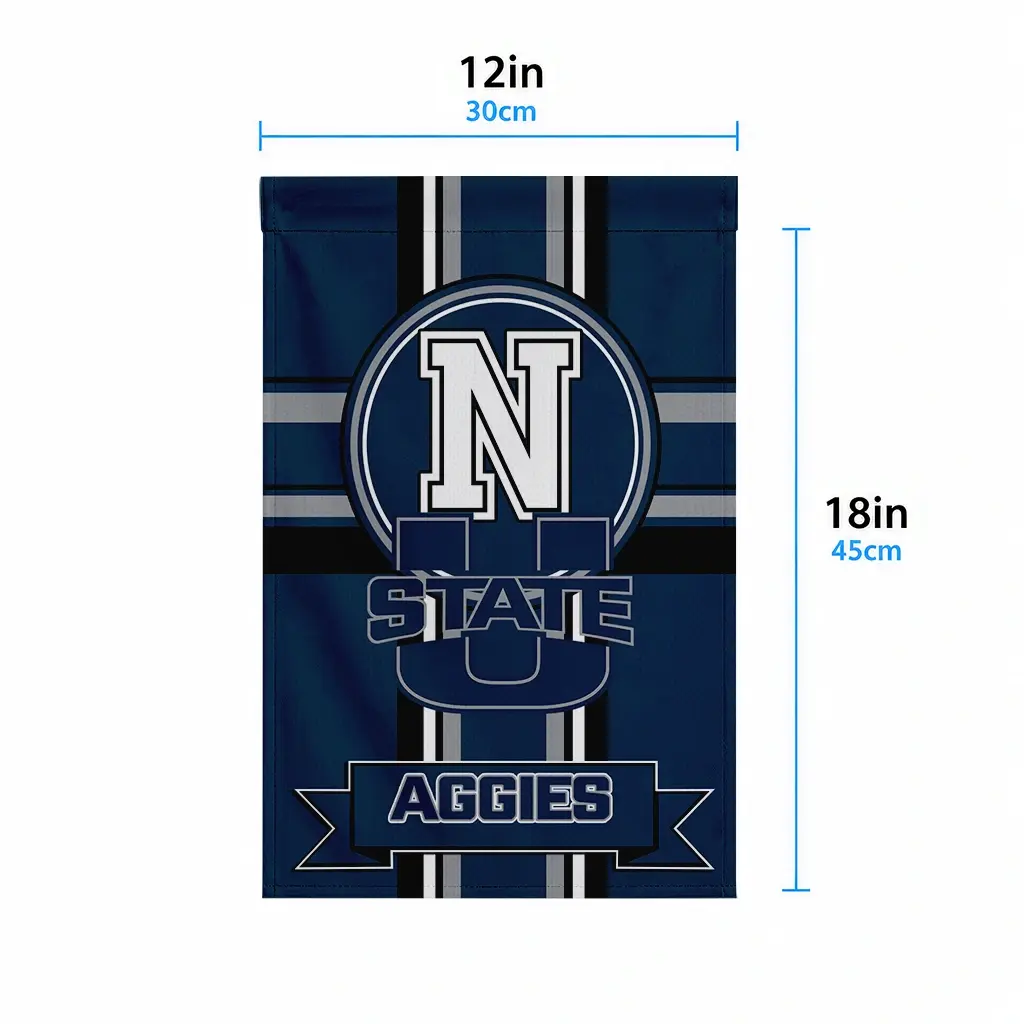 Utah State Aggies Garden Flag Custom Circle Medallion Navy High Quality Utah State Aggies Garden Flag Custom Circle Medallion Navy High Quality